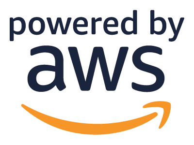 Powered by AWS logo